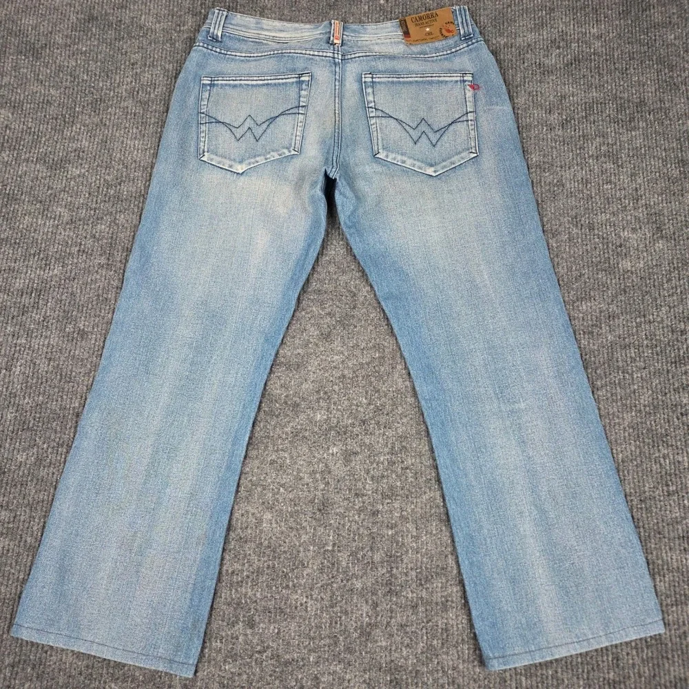 Camorra Jeans Active Mens 38 Light Wash Straight Leg Denim Blue 26358‎